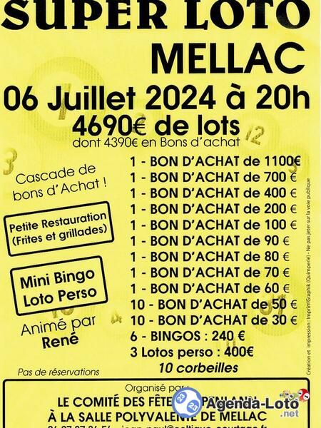 Loto - Mellac Le 6 juil 2024